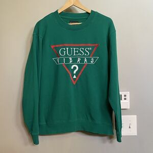 GUESS x J Balvin Vibras Crewneck Sweatshirt A$AP ROCKY Size Large‎ EUC